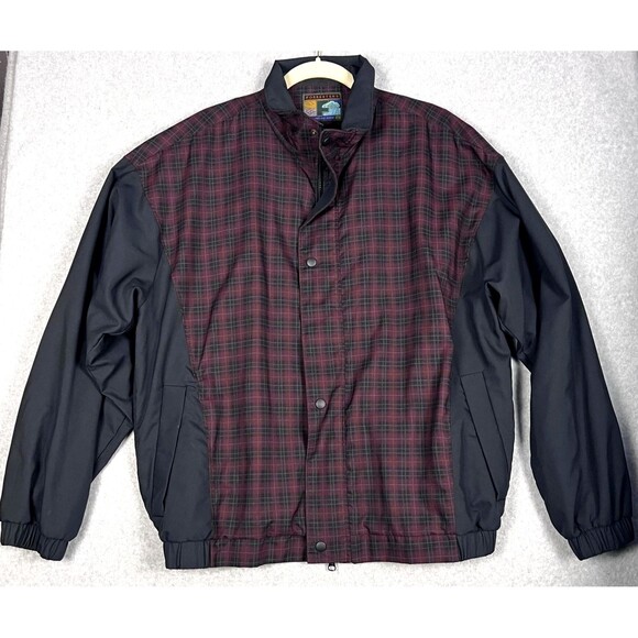 Forresters Rainshedder Jacket Mens Large Plaid Shell Water Repellent Made USA - Picture 2 of 14